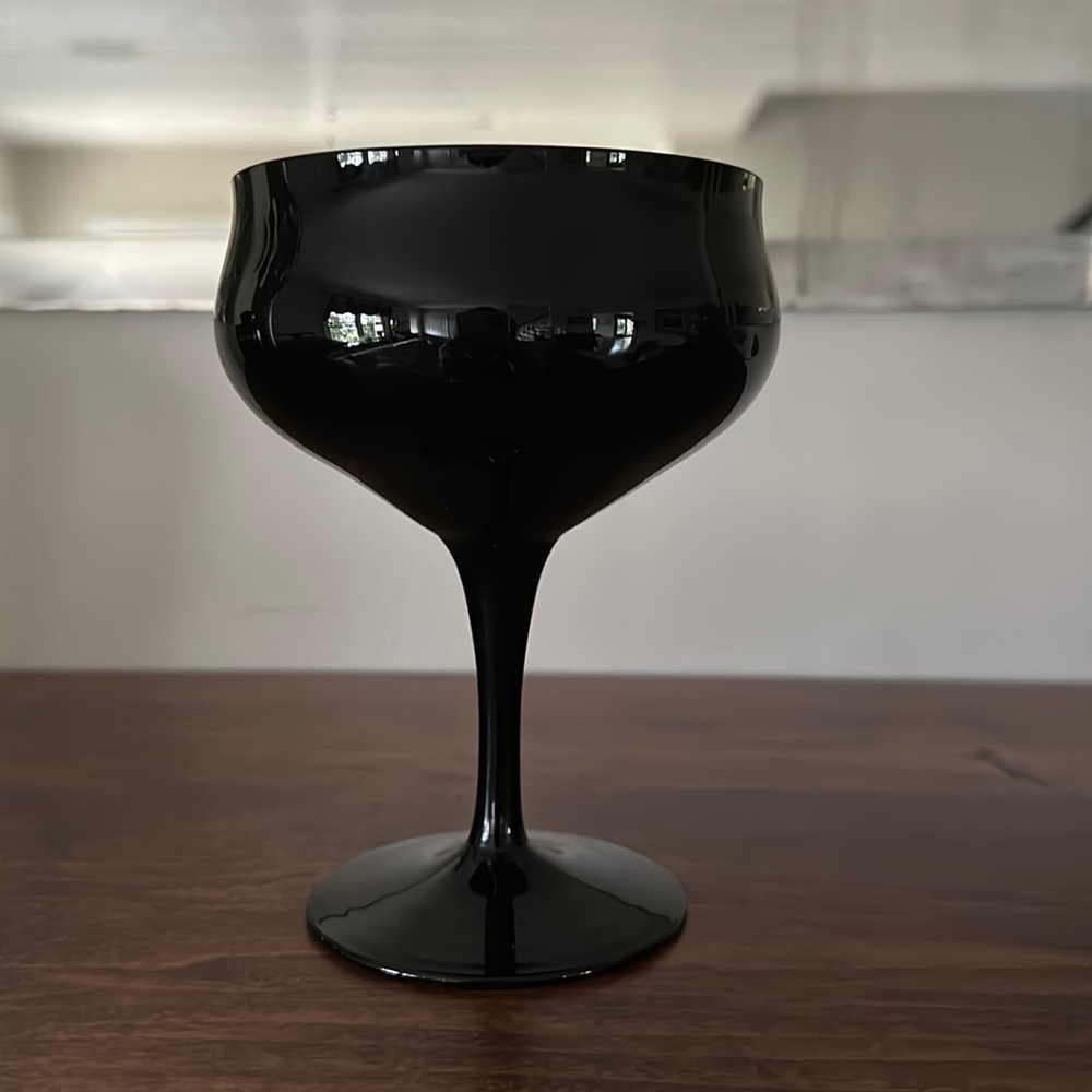 Black Amethyst Champagne Prosecco Stemware Barware Glasses
